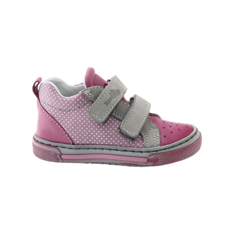 Girls' boots, dots Ren But 1429 pink grey white Girls' boots, dots Ren But 1429 pink grey white
