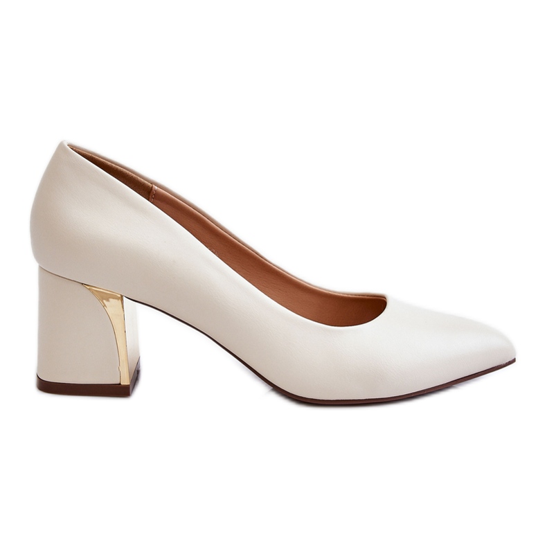 PS1 Elegant Pumps On A Heel Beige Emma