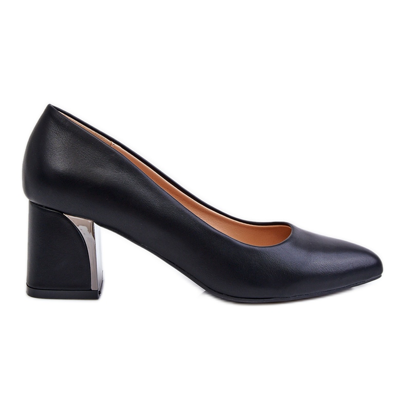 PS1 Elegant Pumps On A Heel Black Emma