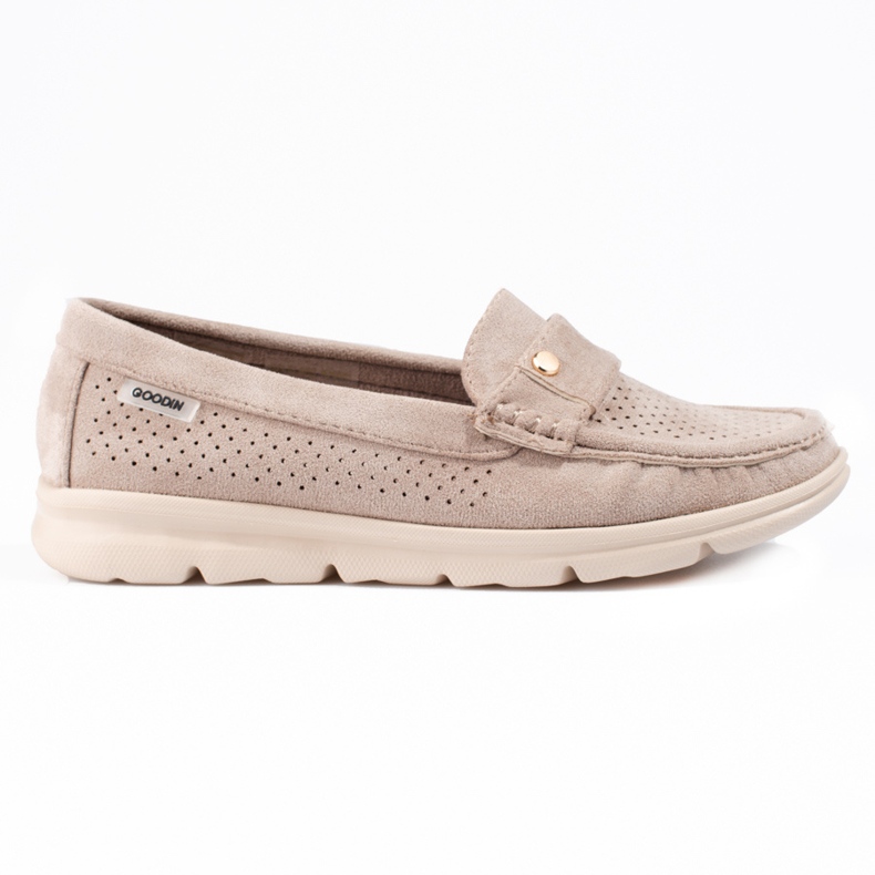 Goodin Women's moccasins Shelovet light beige