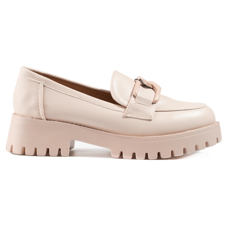 Goodin Women's beige Shelovet platform shoes