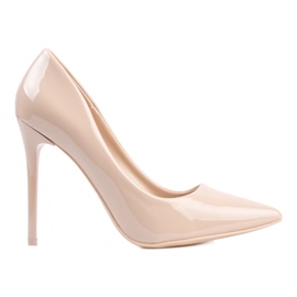 Shelovet women's classic heels beige