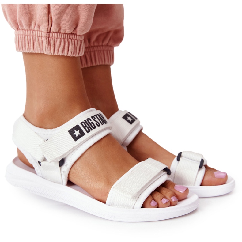 Women's sports sandals Big Star HH274A026 White Women's sports sandals Big Star HH274A026 White