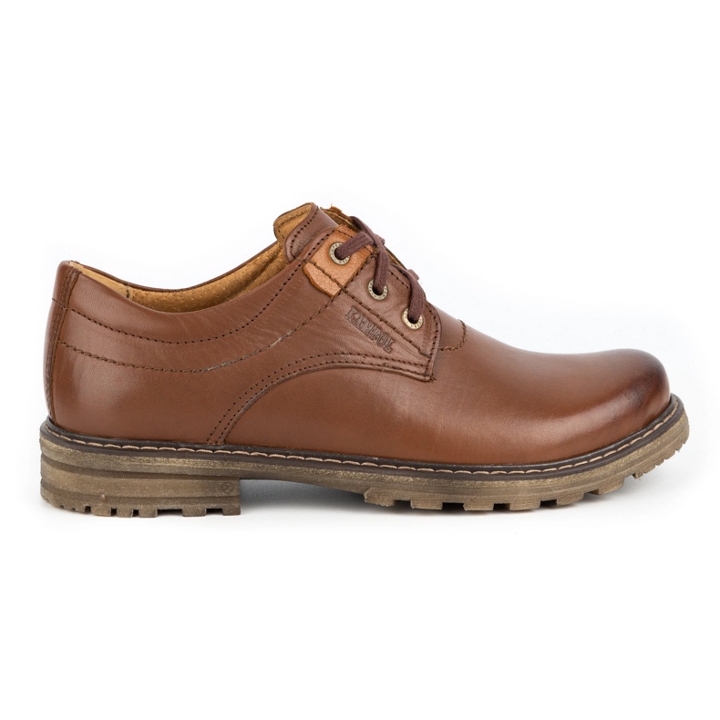 Kampol Men's leather boots 32KAM brown
