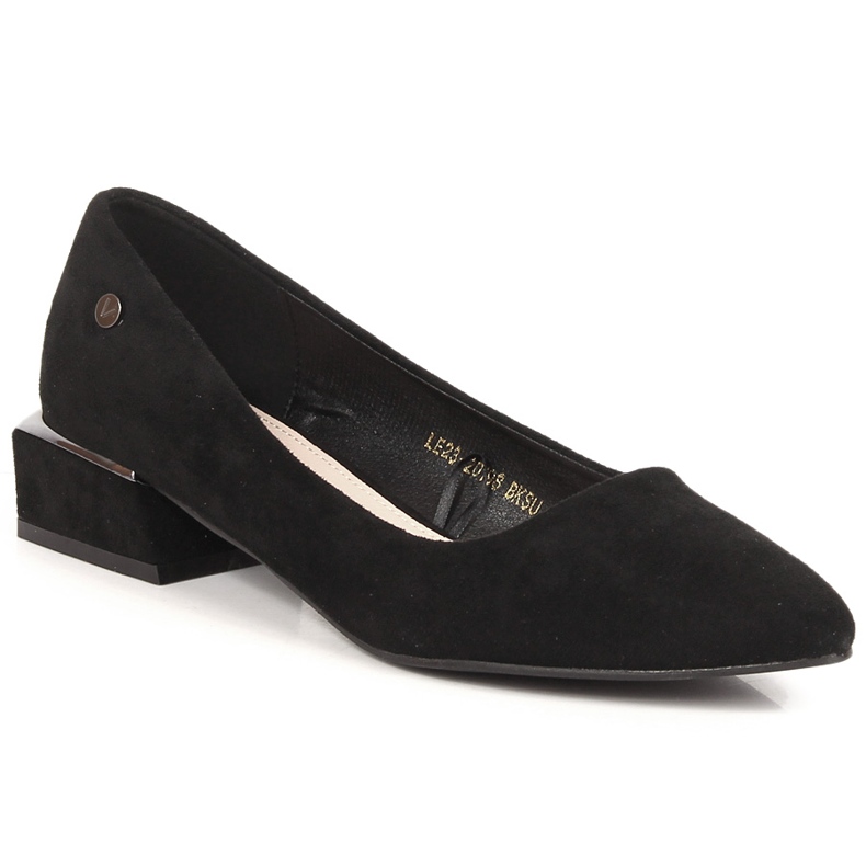 Women's black pointed suede pumps Vinceza 20198 Women's black pointed suede pumps Vinceza 20198