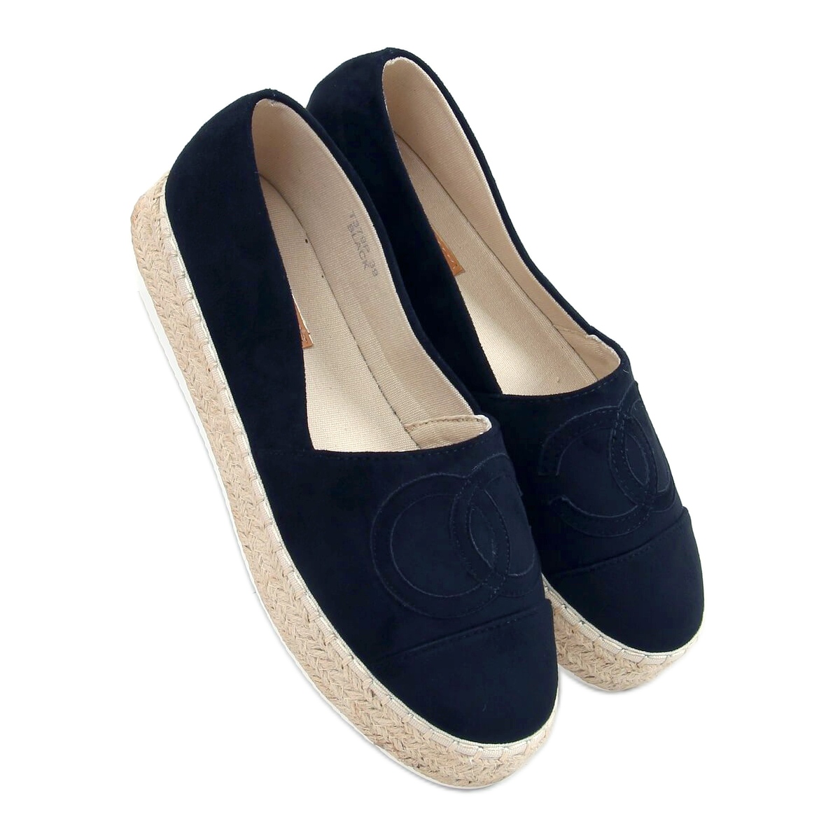 Chanel espadrilles 2025 blue black
