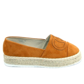 Espadrilles chanelkikikiki Wela Camel brown