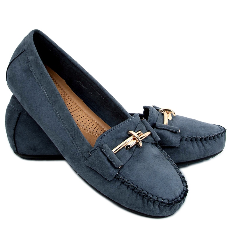 Lyset Gris women's loafers grey