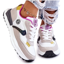 Women's Sports Sneakers Big Star KK274099 White and Beige