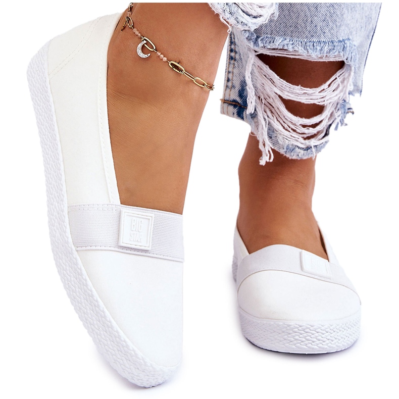 Women's Slip-on Sneakers Big Star LL274201 White Women's Slip-on Sneakers Big Star LL274201 White