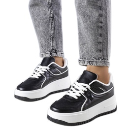 Juanita black platform sneakers