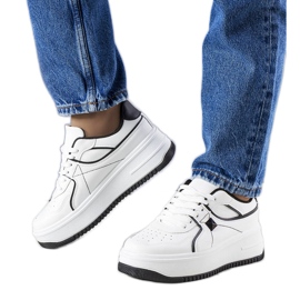 BM Juanita white platform sneakers