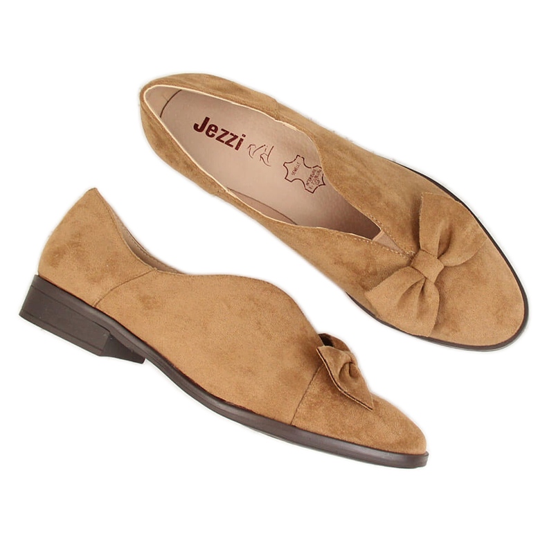 Women's shoes with a beige bow Jezzi