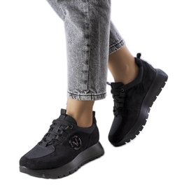 BM Kristine black platform sneakers