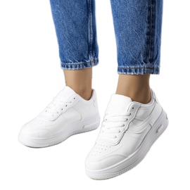 BM White sneakers on a thick sole from Kim