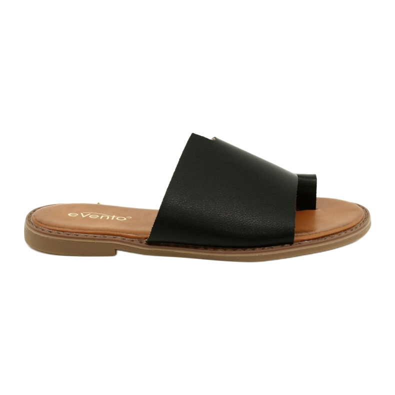Black flip-flops women's flip-flops Evento 22SD35-4586 Black
