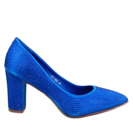 Marisa Blue beaded high heel pumps Marisa Blue beaded high heel pumps