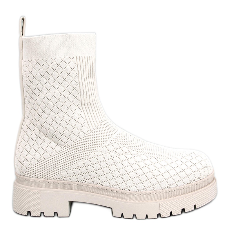 BM Sock boots with a Rueda Beige pattern