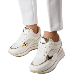 Beige sneakers with a thick sole from Ethel