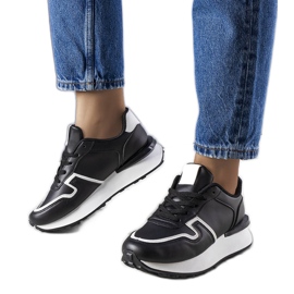 Black platform sneakers from Blanche