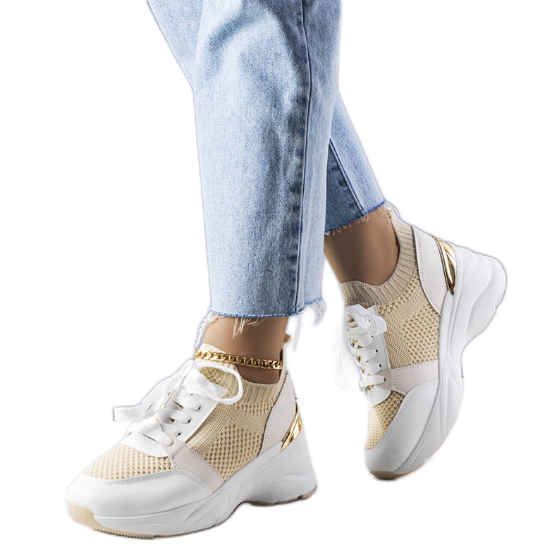 Beige wedge sneakers from Ann Beige wedge sneakers from Ann
