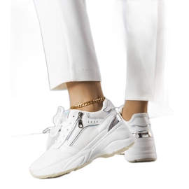 White wedge sneakers White wedge sneakers