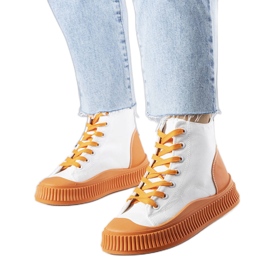 Orange platform sneakers from Terri white Orange platform sneakers from Terri white