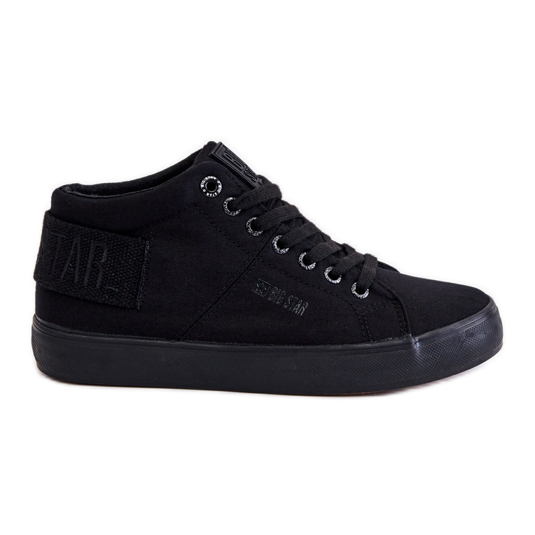 Women's Classic High Top Sneakers Big Star LL274001 Black Women's Classic High Top Sneakers Big Star LL274001 Black