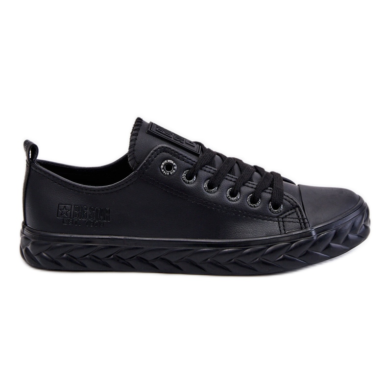 Women's Leather Sneakers Big Star LL274402 Black Women's Leather Sneakers Big Star LL274402 Black