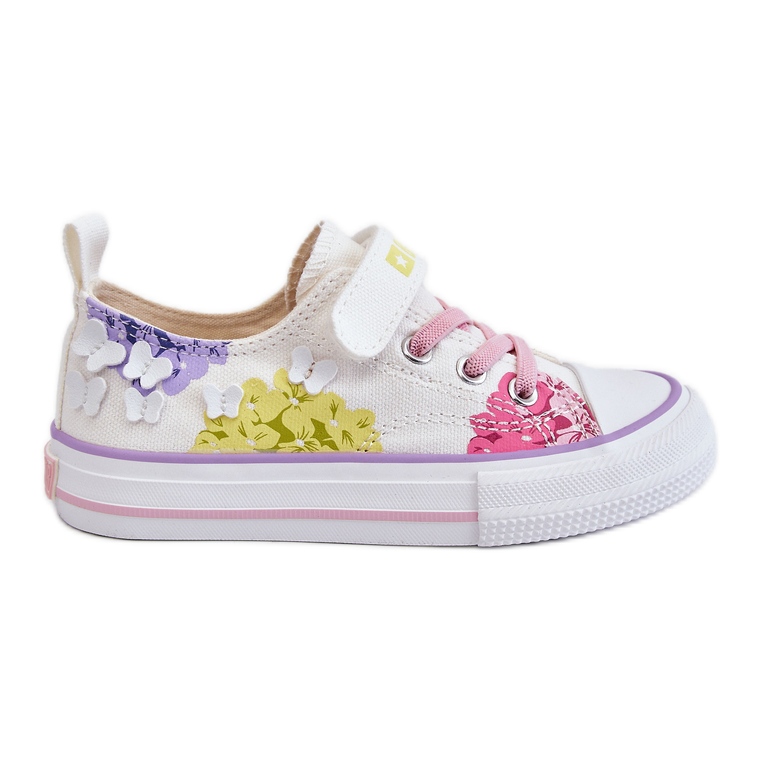 Children's Low Velcro Sneakers Big Star LL374061 White multicolored