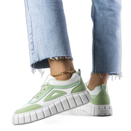 Green platform sneakers from Robyn Green platform sneakers from Robyn