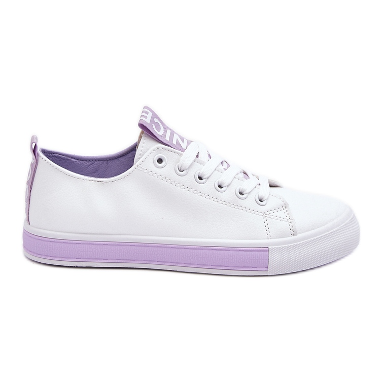 Classic Women's Sneakers White-Purple Ville