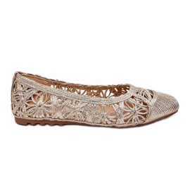 PS1 Openwork Fashionable Gold Thiago Ballerinas golden