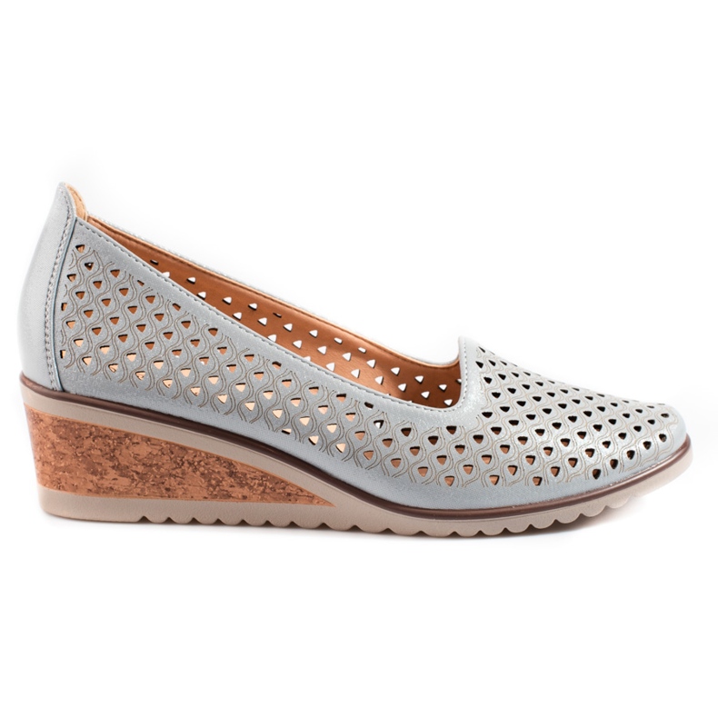 W. Potocki Women's openwork pumps Potocki grey