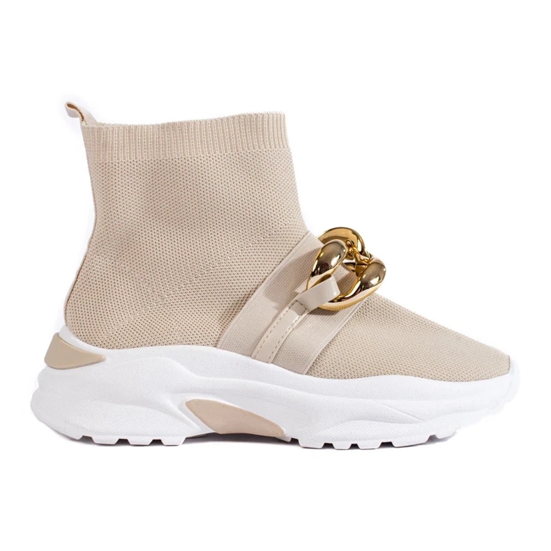 Shelovet women's sneakers with a beige sock