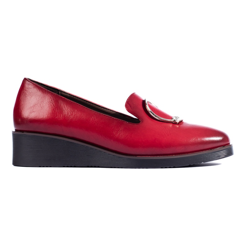 W. Potocki Women's red low wedge shoes from Potocki