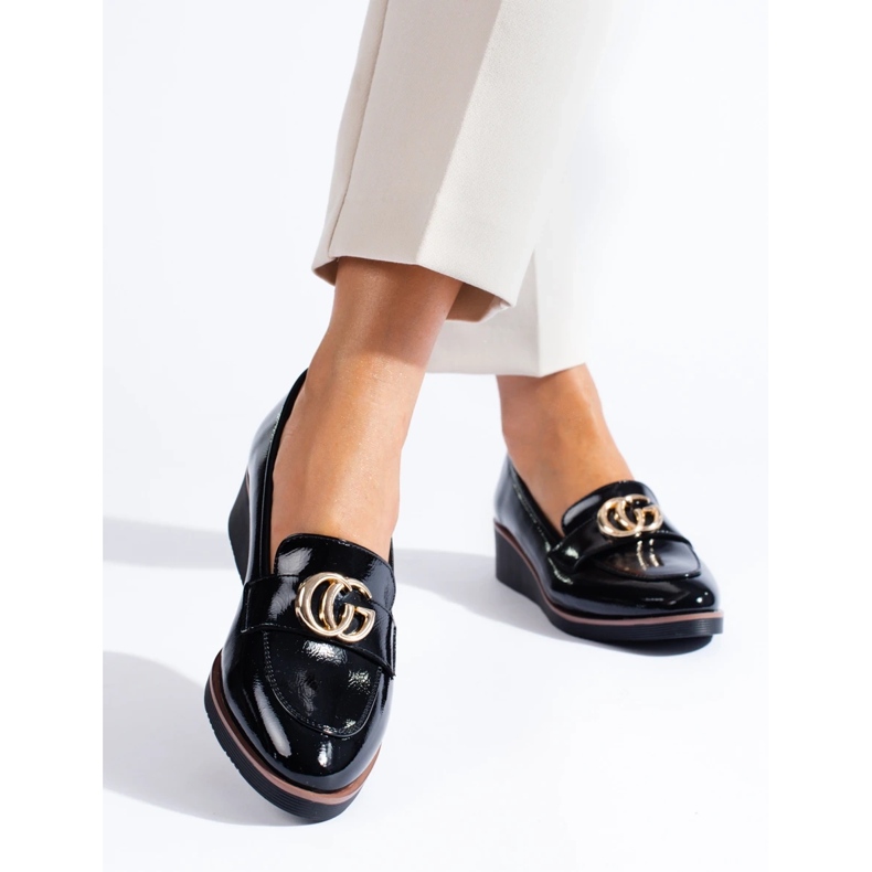 W. Potocki Potocki women's lords with black wedges