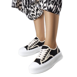 PA1 Black platform sneakers from Connie