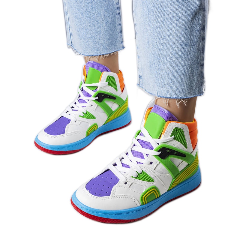 Green sneakers from Marjorie white