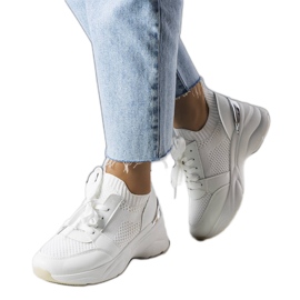 Ann white wedge sneakers Ann white wedge sneakers
