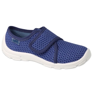 Befado children's slippers with Velcro 974Y505 navy blue