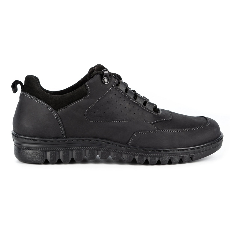 WASAK Men's casual leather shoes 0228W black