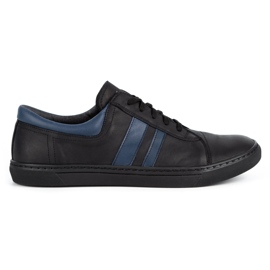 WASAK Men's casual leather shoes 0150W black