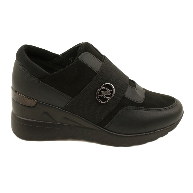 Slip-on Shoes Wedge Sneakers Evento 23SP35-5320 Black