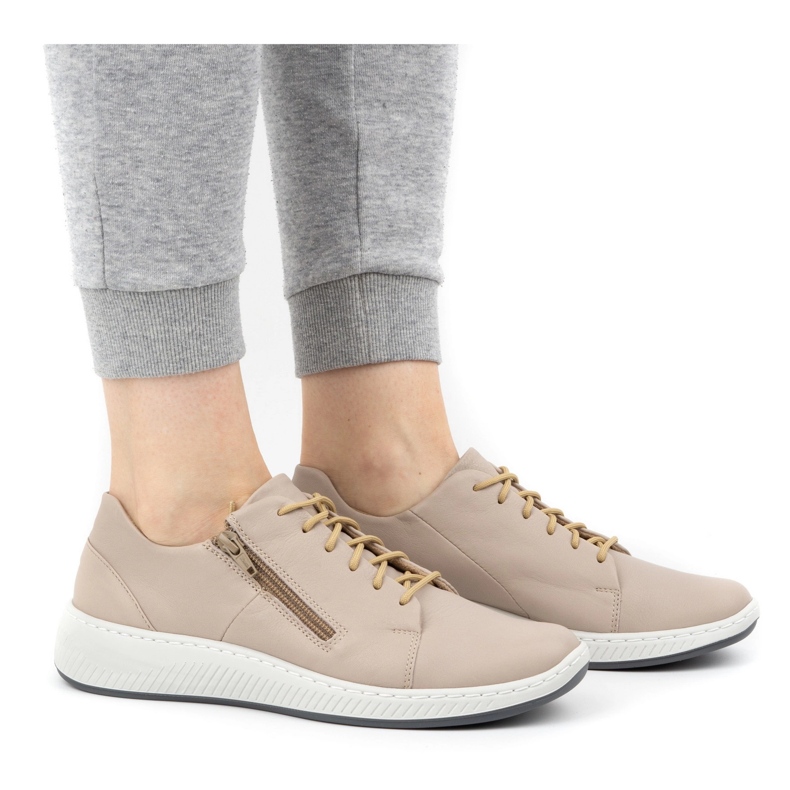 WASAK Women's shoes leather sneakers 0602W gray grey WASAK Women's shoes leather sneakers 0602W gray grey