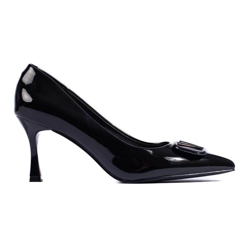 Vinceza women's pumps with black decoration