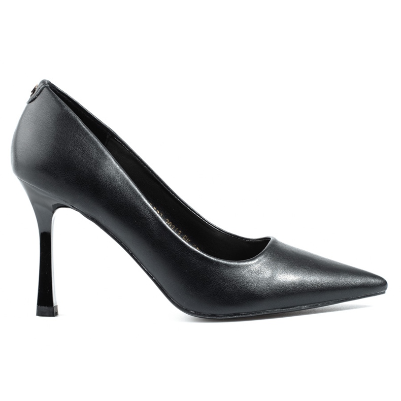 Vinceza women's black high heel pumps