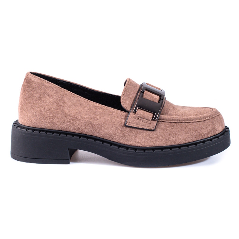 W. Potocki Women's suede loafers Potocki beige