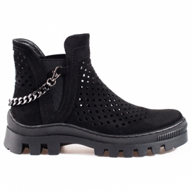 Women's openwork boots Potocki Black Women's openwork boots Potocki Black