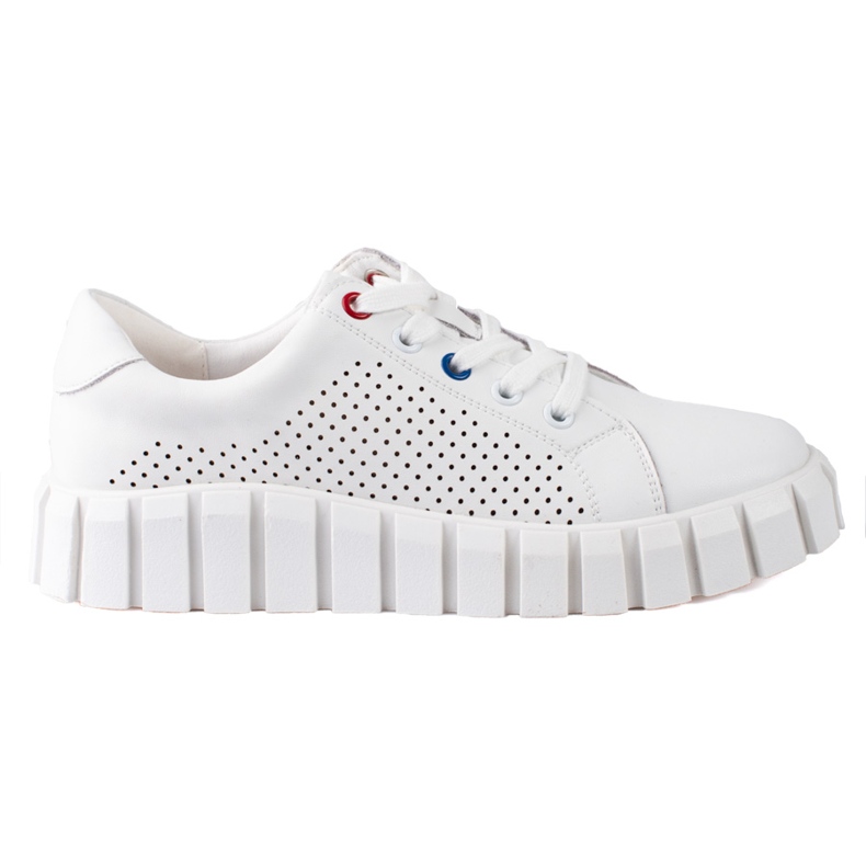 W. Potocki White leather sports shoes from Potocki W. Potocki White leather sports shoes from Potocki